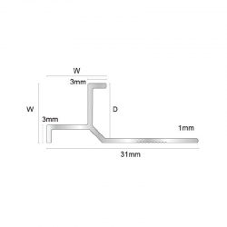 Metal Internal Square Edge EIK